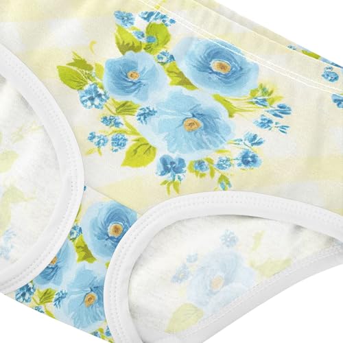 Animals Toddler Underwear Floral 2t Cotton Panties Little Girl Light Blue Flowers Green Briefs Girls Undies4