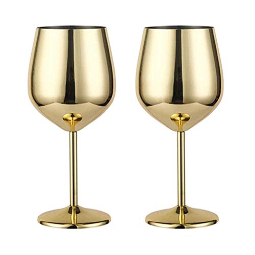 Stainless Steel Red Wine Glass Metal Stemmed Shatter Proof White Cocktail Glasses Unbreakable Bpa Free Juice Drink Champagne Goblet Party Barware Kitchen Tools #TOP12