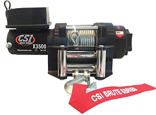 CSI Accessories X3500 Winch Universal 3500 lbs con Cable y Rodillos miniatura 1