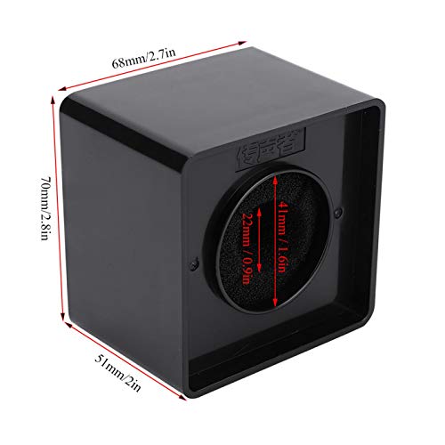 Mic Flag, Cube Shaped Portable Black 41mm Diameter Microphone Logo Flag Station for Interview for Meeting