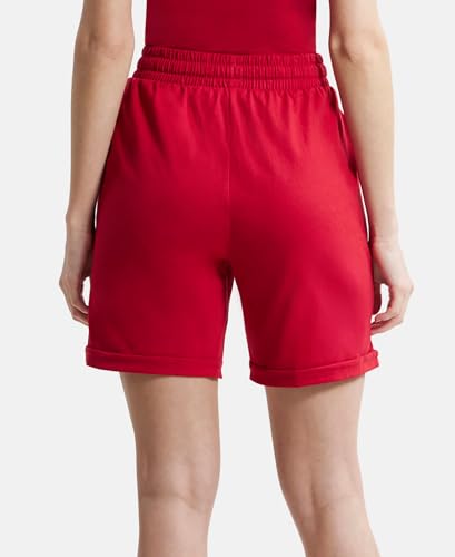 Image of Jockey AW23 Women's Super Combed Cotton Rich Regular Fit Shorts with Side Pockets