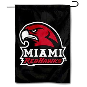 Miami Redhawks Black Garden Flag