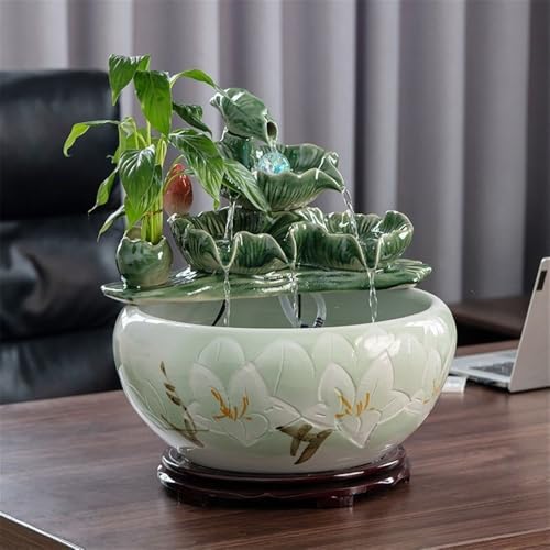 Fuente de mesa de cerámica hecha a mano estilo chino para decoración exclusiva 7