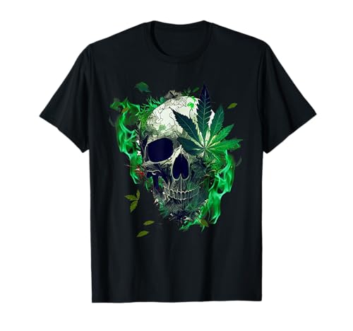 Marijuana Skull Smoke Weed Cannabis 420 Pot Leaf Sugar...