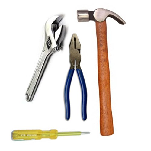 ADITYA INFO™ Home Useful Combo - Hammer + Combination Plier + Flat Spanner + Line Tester (B06X9WLNNC) Amazon Price History, Amazon Price Tracker