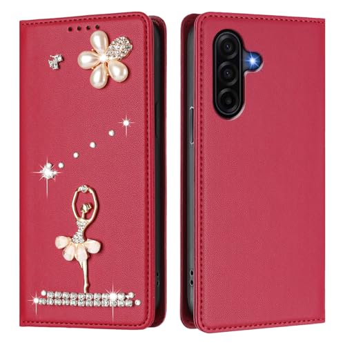 Étui portefeuille Samsung A57 de protection chic motif ballet classique