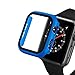 Pokanic [2 Pack Compatible with Apple Watch 3 2 1 Series iWatch 9H Tempered Glass Case Full Body Screen Protector Cover Wireless Charge Light Weight Scratch Resistant Proof (Ice Blue, 42mm)