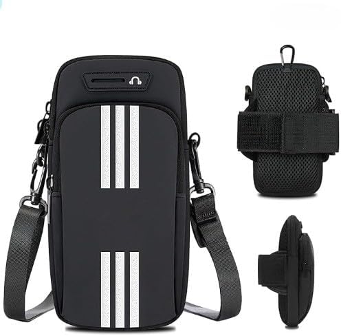 Soporte para teléfono para correr, senderismo, brazalete, impermeable, para correr, gimnasio, bolsa universal para teléfono inteligente con orificio