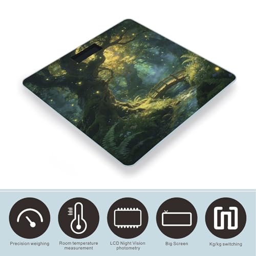 Báscula Digital de Baño con Pantalla LED Clear y Vidrio Templado miniatura 3