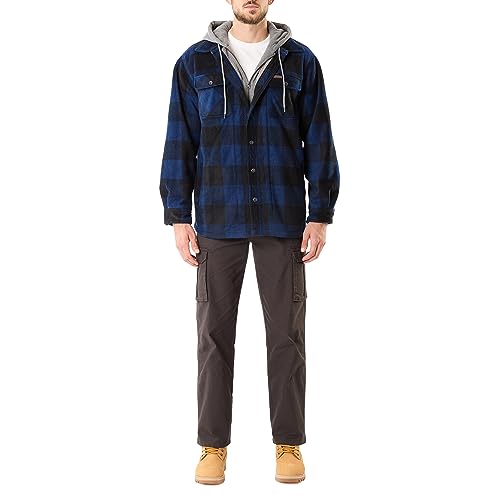 Image of Smith's Workwear Men's Big Men's Sherpa-lined Microfleece Shirt Jacket