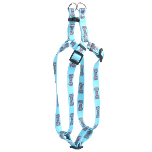 Image of Yellow Dog Design 9-Inch to 15-Inch Bella Bone Step-in Harness, Small, Blue