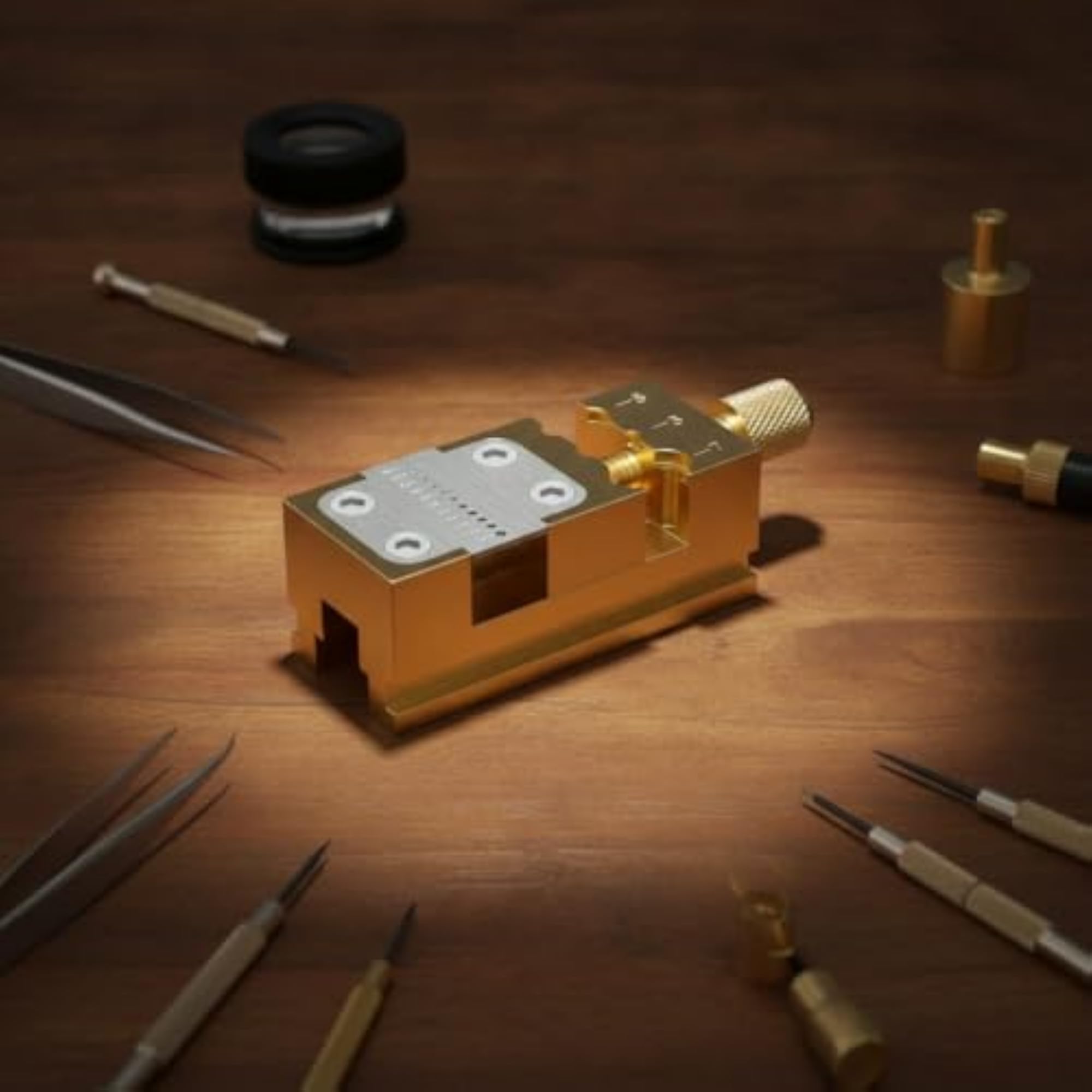 Precision Watchmaker Vise with 11 Holes, Compact Design