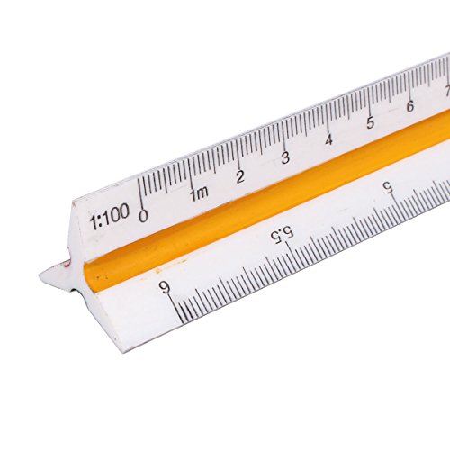 Regla triangular de plástico para escalar y medir 1 Set miniatura 2