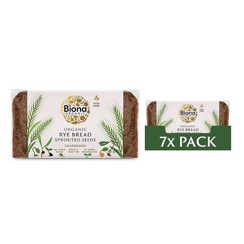 Biona Rye Vitality Bread with Sprouted Seeds Organic, Pack of 7