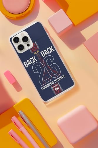 Coque iPhone 16 antichoc Paris football évite les rayures