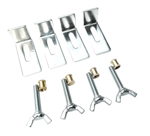 Sink Clips Kit, 4 Pack Undermount Sink Clips, Bathroom Basin Clips, Heavy Duty Sink Brackets
