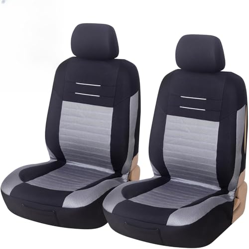Upgrade4cars Autositzbezüge Vordersitze Grau Schwarz | Autositzbezug Set...