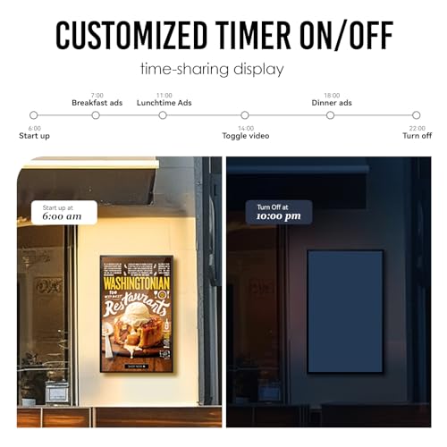 Image of 32-inch Touch Screen Monitor Wall Mount, 2K Smart Industrial Digital Signage Display, Automatic Playback, Intelligent Split Screen, Timer Switch, CMS Remote Publishing, USB /WiFi /Port Player