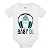 Gattablu Body Pagliaccetto Bebè Bimbo Baby Dj Divertente Deejay Cuffie e biberon! (6 Mesi)