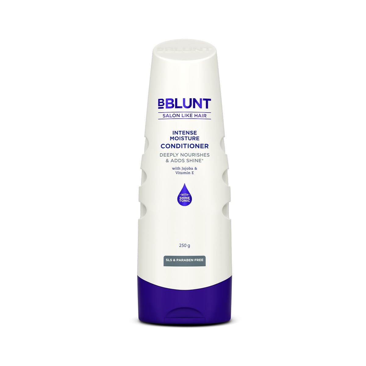 BBLUNT Intense Moisture Conditioner for Dry & Frizzy Hair | With Jojoba & Vitamin E | Deep Nourishment, Smoothness & Shine | Color-Protect Formula | For Women & Men | Salon-Like Finish | 250g