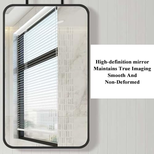Miroir suspendu plafond en métal doré d'exception 60x90cm - 5