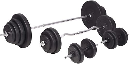 Vista 70 de Juego de mancuernas de 9 piezas de 33.1 libras, juego de mancuernas ajustables para hombres y mujeres, entrenamiento de fuerza, gimnasio en casa