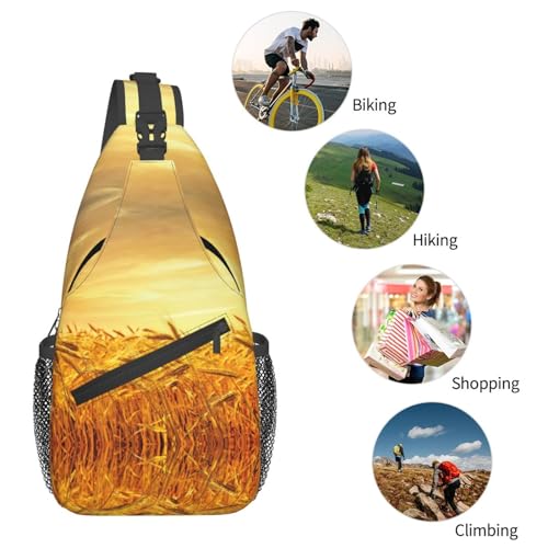 Mochila tipo bandolera de poliéster para trekking y viaje miniatura 6