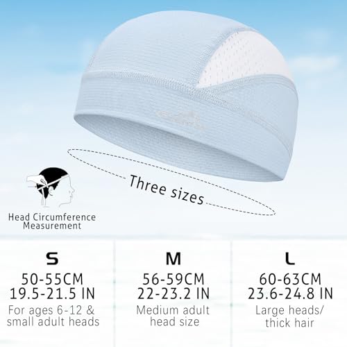 Image of GXCROR Cooling Skull Cap for Men Women Sweat-Wicking Breathable Mesh Liner for Helmets, Summer Cycling Motorcycle