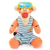 Disney Store Official, Tigger, Peluche pequeño con bañador, 22 cm de Alto, Peluche de Verano