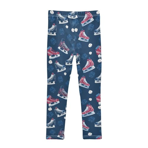 Girls' Athletic Leggings Ankle Length Yoga Dance Pants Kids Teen 4T Slippery Shoes2