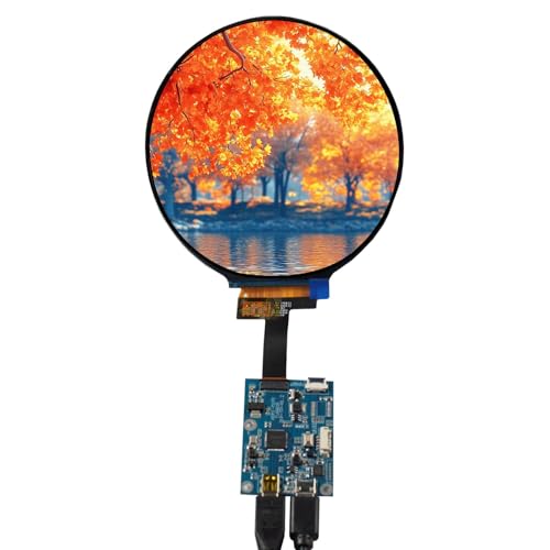 Image of 4.0 Inch Round Display 720Px720,Circular IPS LCD Screen | with H /D Controller Board, Sensor Panel for PC Case Mod, Smart Home UI & Sim Racing Dashboard