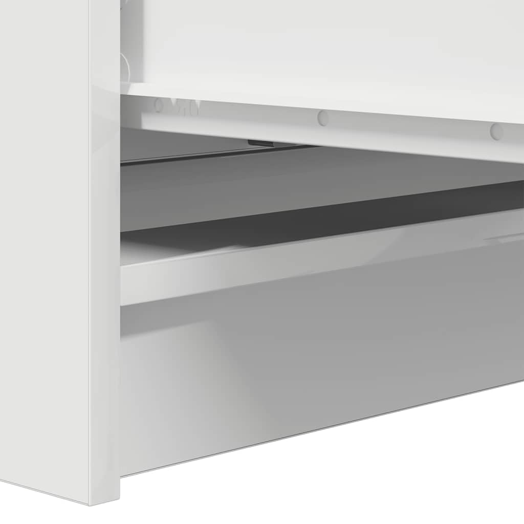 vidaXL Szafka, biała, 80x35x76 cm, materiał drewnopochodny