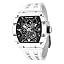 White strap/white carbon fiber frame