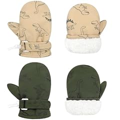 2 Pairs Khaki Dinosaur & Green Dinosaur