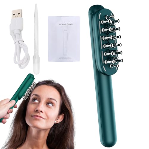 Cepillo eléctrico de pelo y peine portátil para masaje del cuero cabelludo en el hogar