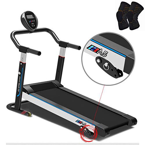 Image of Folding Portable Treadmill Mini Children Adult Manual Mechanical Walking Running Machine Exercise Equipment with Pulley