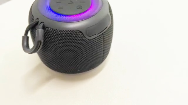 Mini Enceinte Bluetooth JYX - Autonomie 24h - Lumière LED - Fonction TWS (jumelage Stéréo) - Bleue - Compatible Carte Micro SD