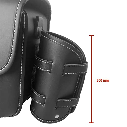 Alforjas para moto universales con portavasos y cierre miniatura 3