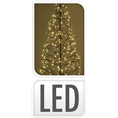 Árbol de Navidad LED Luminoso 180cm, 400 Leds, Luz Cálida