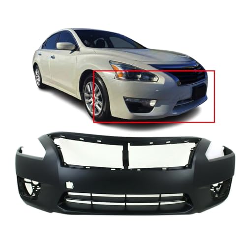 FitParts Compatible with Front Bumper Cover Fascia 2013-2015 Nissan Altima SL S SV Sense Sedan 13-15. New Primed Without Sensor Holes, With Fog Light Holes. NI1000285 620223TA0H
