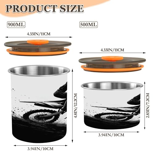Envase hermético para café de acero inoxidable 30 oz miniatura 3
