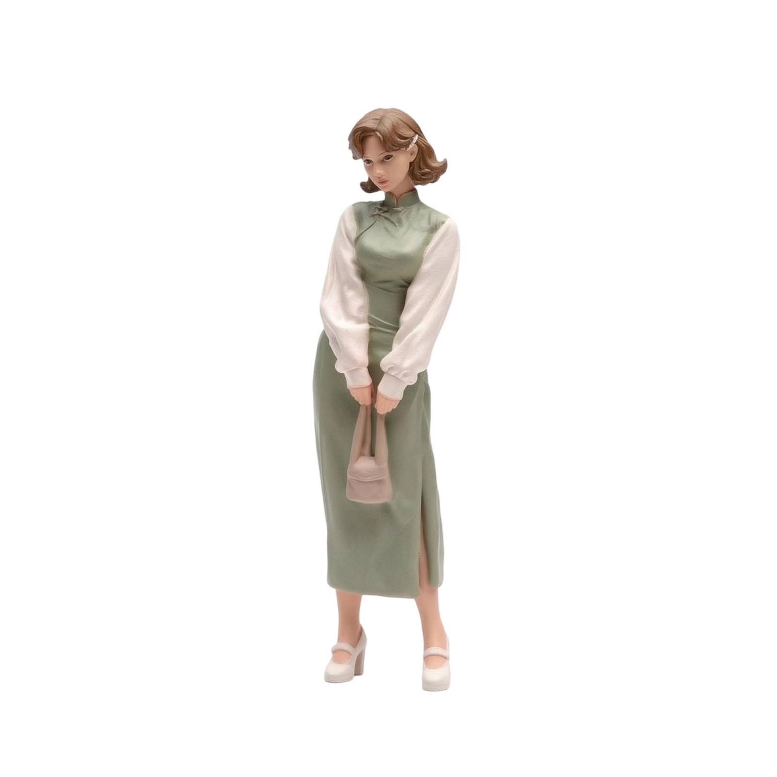 Figurina in 1:18 Dipinta a Mano Miniatura Donna Realistico Modellino per Modellisti