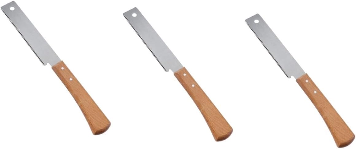 TEHAUX 3pcs Fine Tooth Hand Saw Handle for Precision Woodworking and Projects Lightweight Small Cutting Tool for and Small Production