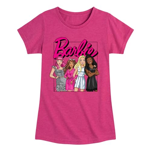 Barbie - Girls All Together - Toddler and Youth Girls Raglan Graphic T-Shirt