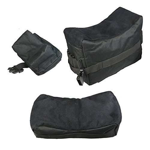 Set of 3 Black Color Bench Rest Shooting Bags (Empty / Unfilled) This item works with Remington 700 770 597 , SIG 522 556 , FN SCAR , Bushmaster ACR , Hk416 Hk417 , AR15 , Mossberg 715t FLEX-22 , Umarex 416 , Ruger SR22 SR556 N0.1 M77 77/22 10/22 Mini-14 Mini-30 , Winchester 70, Marlin .22 9mm .45 Camp Carbine, Howa 1500, Weatherby Vanguard, S&W M&P 15-22 Rifles by m1surplus