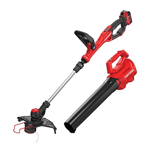 CRAFTSMAN 20V MAX WEEDWACKER String Trimmer and Leaf Blower Combo Kit, Battery and Charger Included (CMCK197M1 )