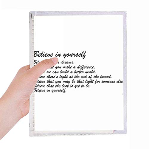 Carnet à spirale rechargeable avec citation inspirante à offrir à un proche