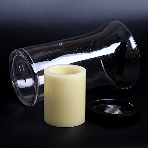 Giveu Hurricane Glass Candle Holder, 12X8X6, Lantern #TOP4