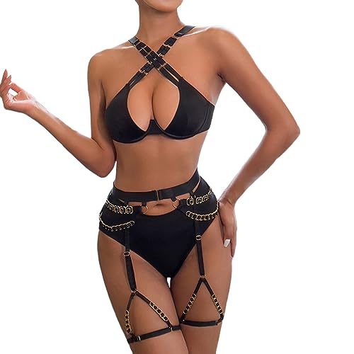 Xiaojiu Unterwäsche Set Ouvert Reizwäsche Sex Kleidung Damen Schwimmhose...