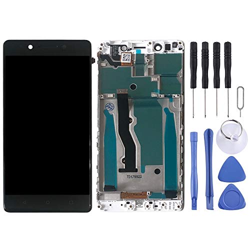 Écran LCD Lenovo K8 Note noir assemblé avec vitre tactile et châssis de remplacement - 2
